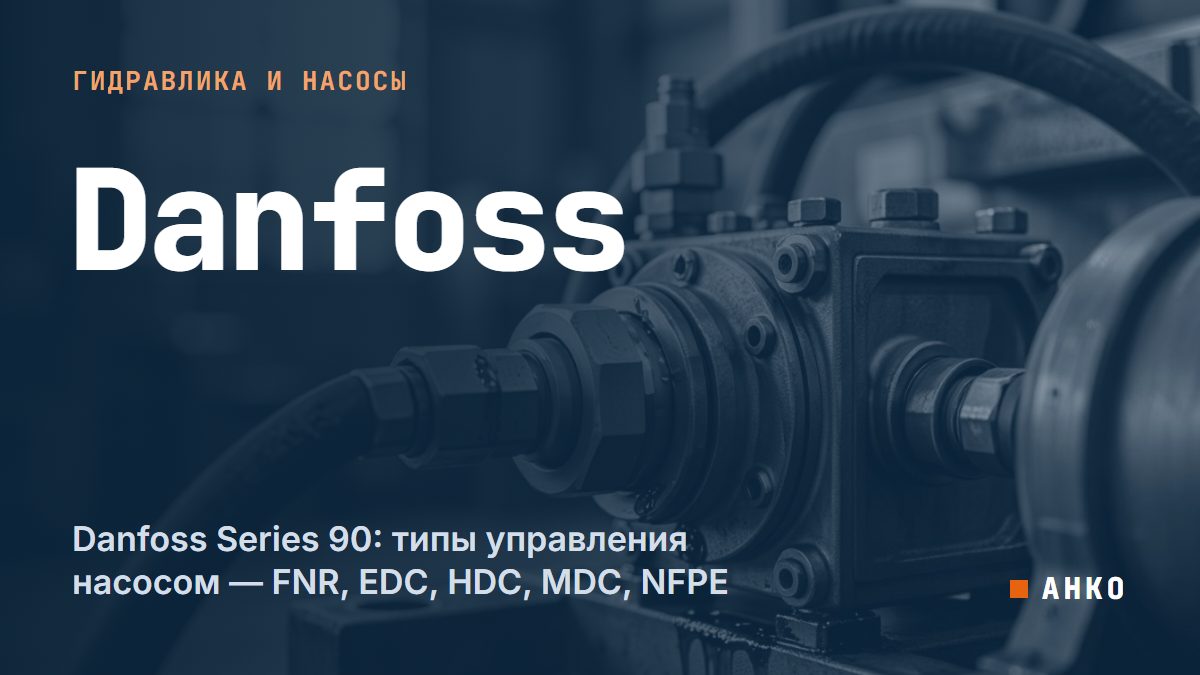 Danfoss Series 90: типы управления насосом — FNR, EDC, HDC, MDC, NFPE