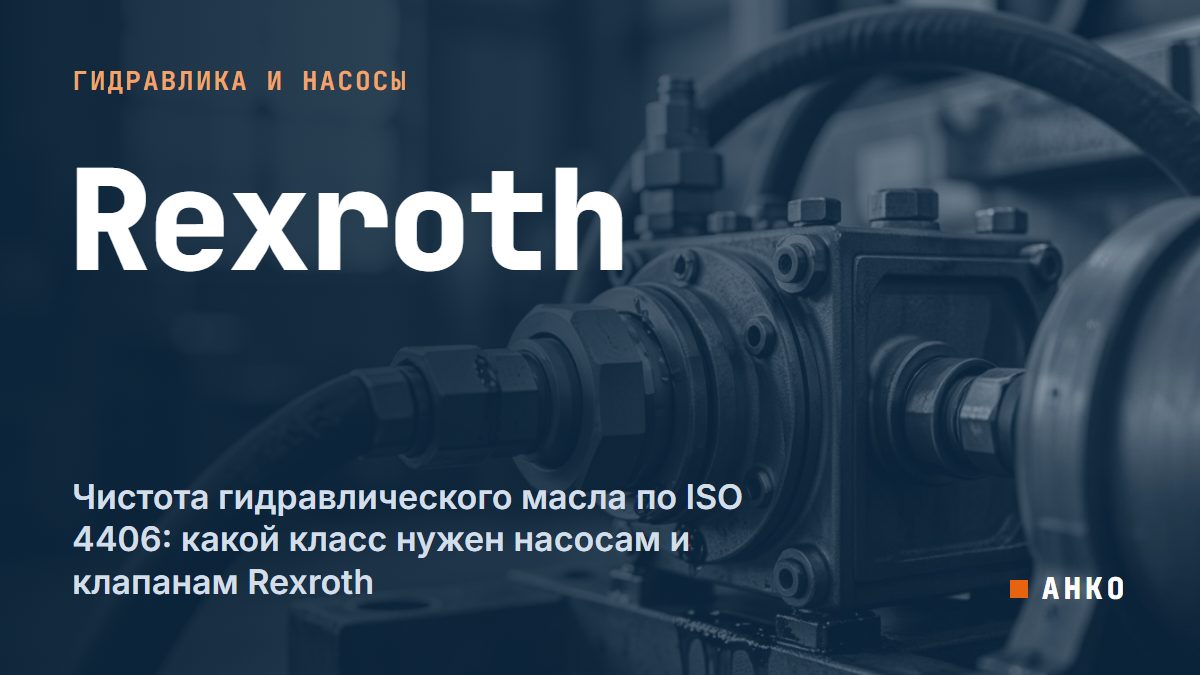 Чистота гидравлического масла по ISO 4406: какой класс нужен насосам и клапанам Rexroth