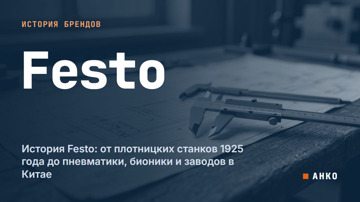 История Festo: от плотницких станков 1925 года до пневматики, бионики и заводов в Китае