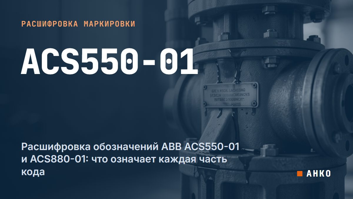 Расшифровка обозначений ABB ACS550-01 и ACS880-01: что означает каждая часть кода