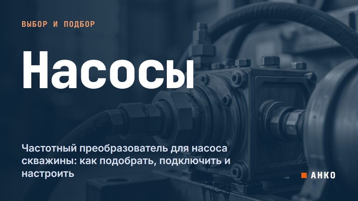 Частотный преобразователь для насоса скважины: как подобрать, подключить и настроить