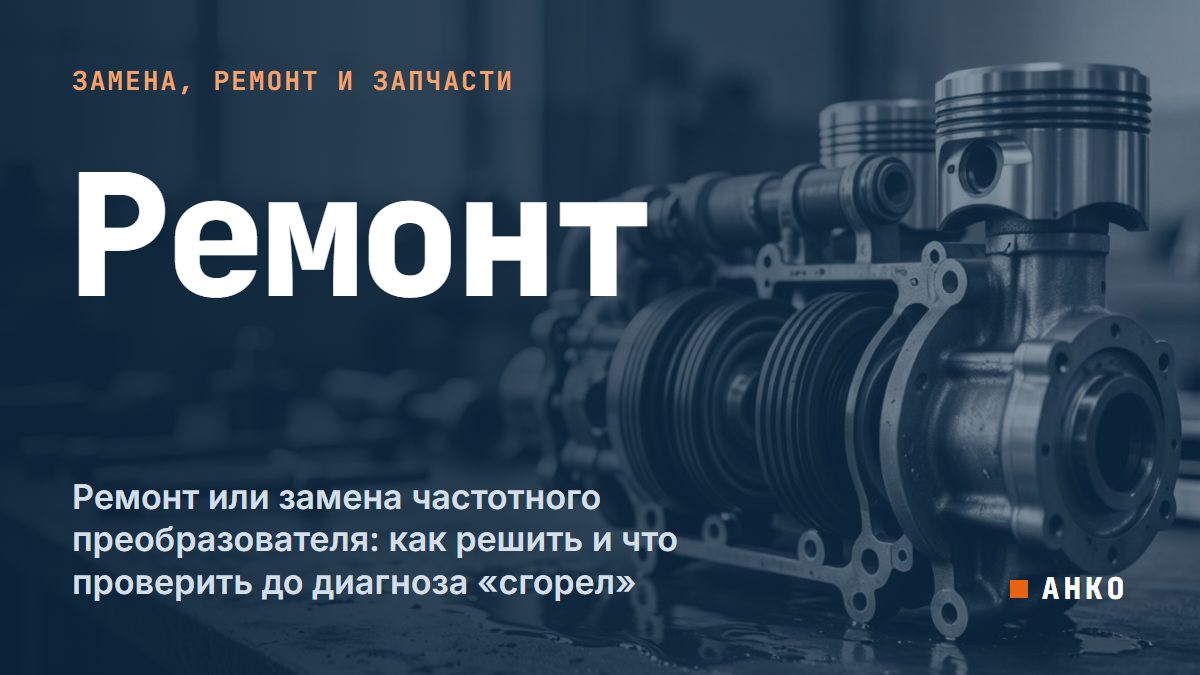 Ремонт или замена частотного преобразователя: как решить и что проверить до диагноза «сгорел»