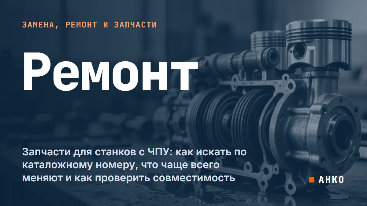 Запчасти для станков с ЧПУ: как искать по каталожному номеру, что чаще всего меняют и как проверить совместимость