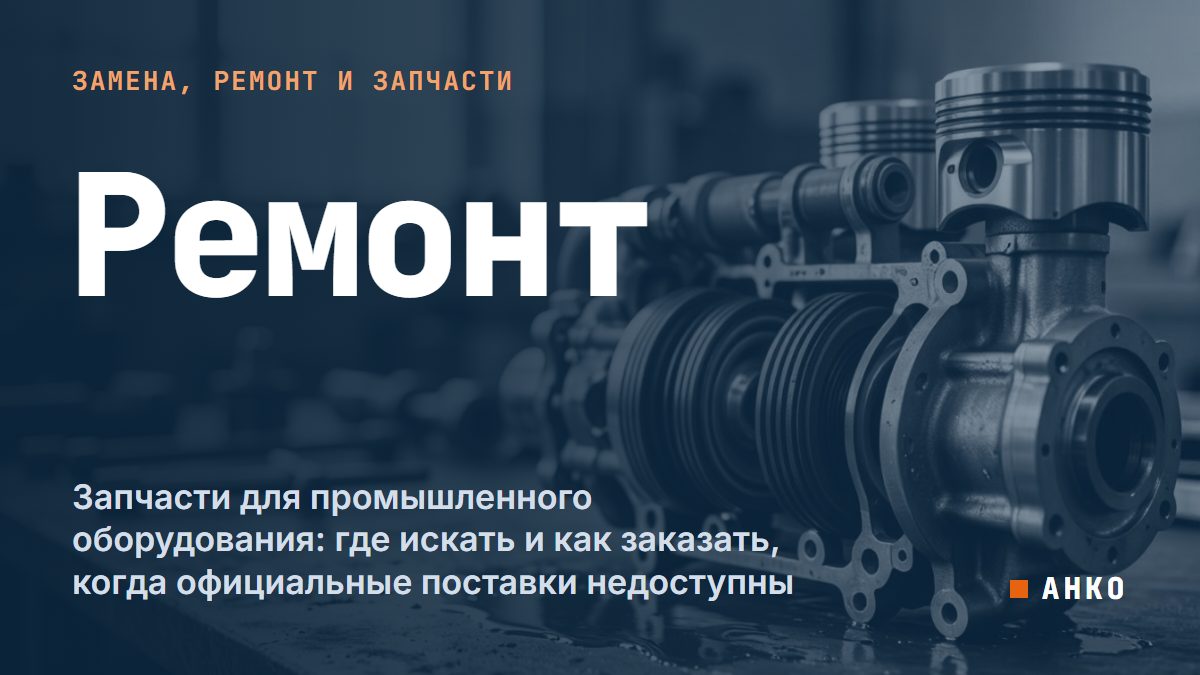 Запчасти для промышленного оборудования: где искать и как заказать, когда официальные поставки недоступны