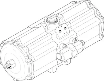 DAPS-3840-090-R-F16-T6 Quarter turn actuator Festo