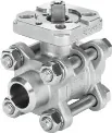 VZBA-1/2"-WW-63-T-22-F0304-V4V4T Шаровой кран Festo