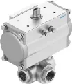 VZBA-A-1/2-GGG-63-32L-F0304-V4V4T-PA20 Ball valve unit Festo