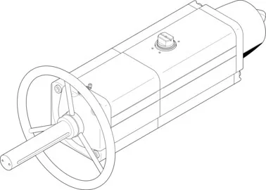 DAPS-0960-090-RS3-F1216-MW Quarter turn actuator Festo