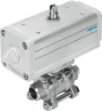 VZBA-3/4"-WW-63-T-22-F0304-V4V4T-PP30-R-90-C Шаровой кран с приводом Festo