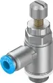 GRLA-1/4-QS-8-RS-D Дроссель с обратным клапаном Festo