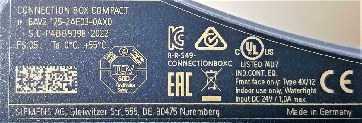 Панель оператора Siemens SIMATIC HMI 6AV2125-2AE03-0AX0