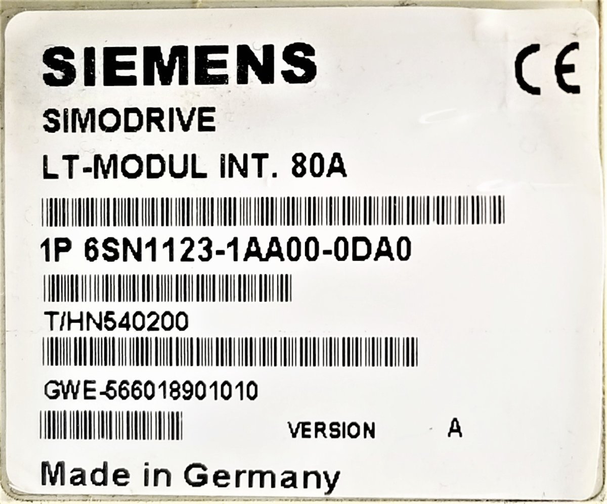 Силовой модуль привода Siemens SIMODRIVE 6SN1123-1AA00-0DA0
